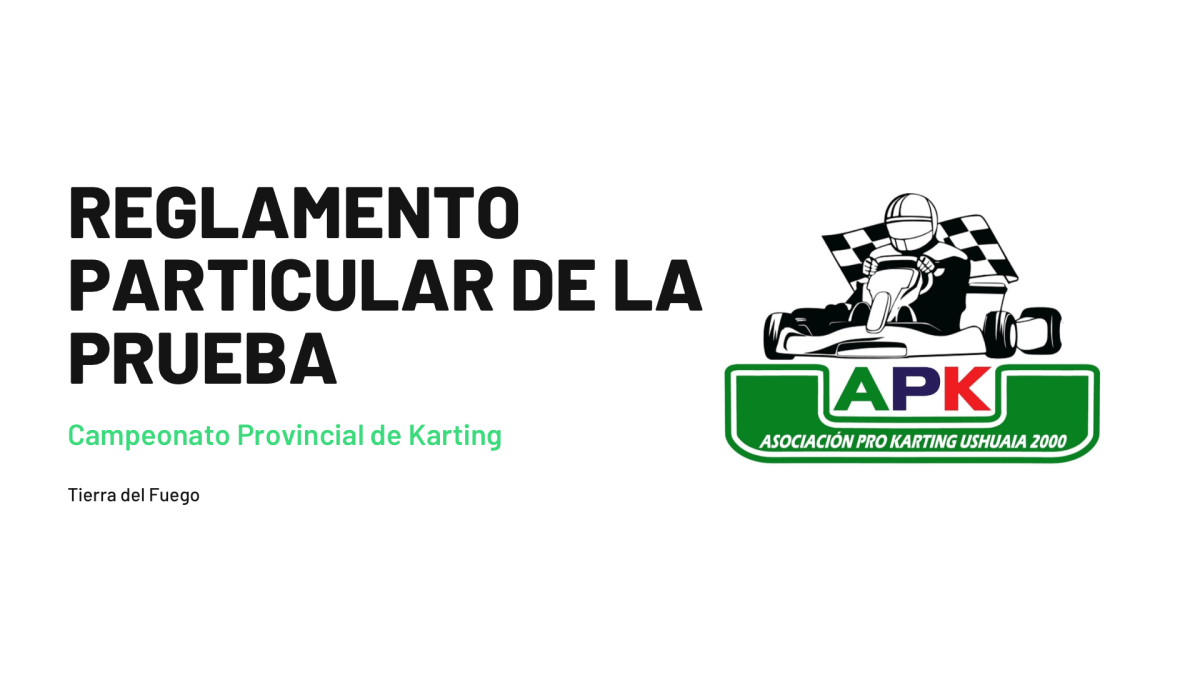 REGLAMENTO PARTICULAR DE LA PRUEBA – 4ta FECHA «GRAN PREMIO RG ORGANIZACIÓN DE&nbsp;SEGUROS»